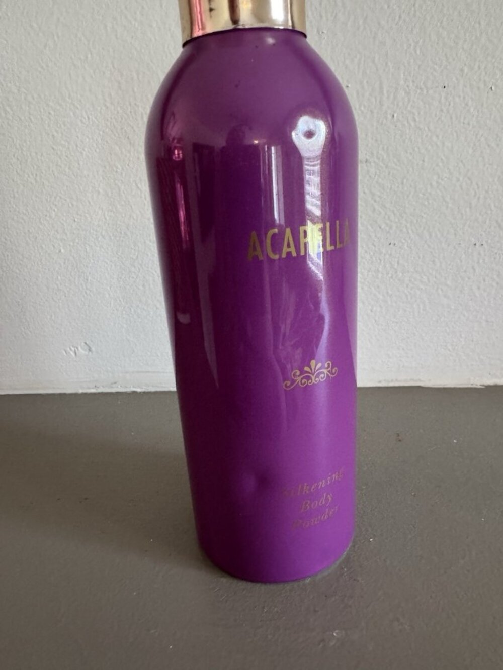 Vintage Mary Kay Acapella Silkening Body Powder 3.5oz NEW Scented Unopen Dented - Picture 8 of 8